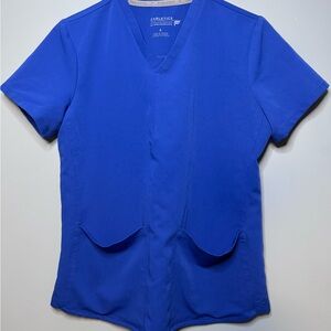 Fabletics Women's V-Neck Short Sleeve Top in Royal Blue